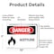 Signmission Acetylene Danger Sign, Aluminum, 10in W x 7in L, 2PK OS-2PACK-DS-A-710-L-1988 - alternate 2